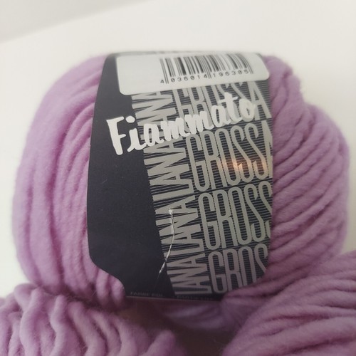 5 Cakes Lana Grossa Fiammato Yarn Color 10 Light Purple Lilac 50g Each 100% Wool - Picture 2 of 8