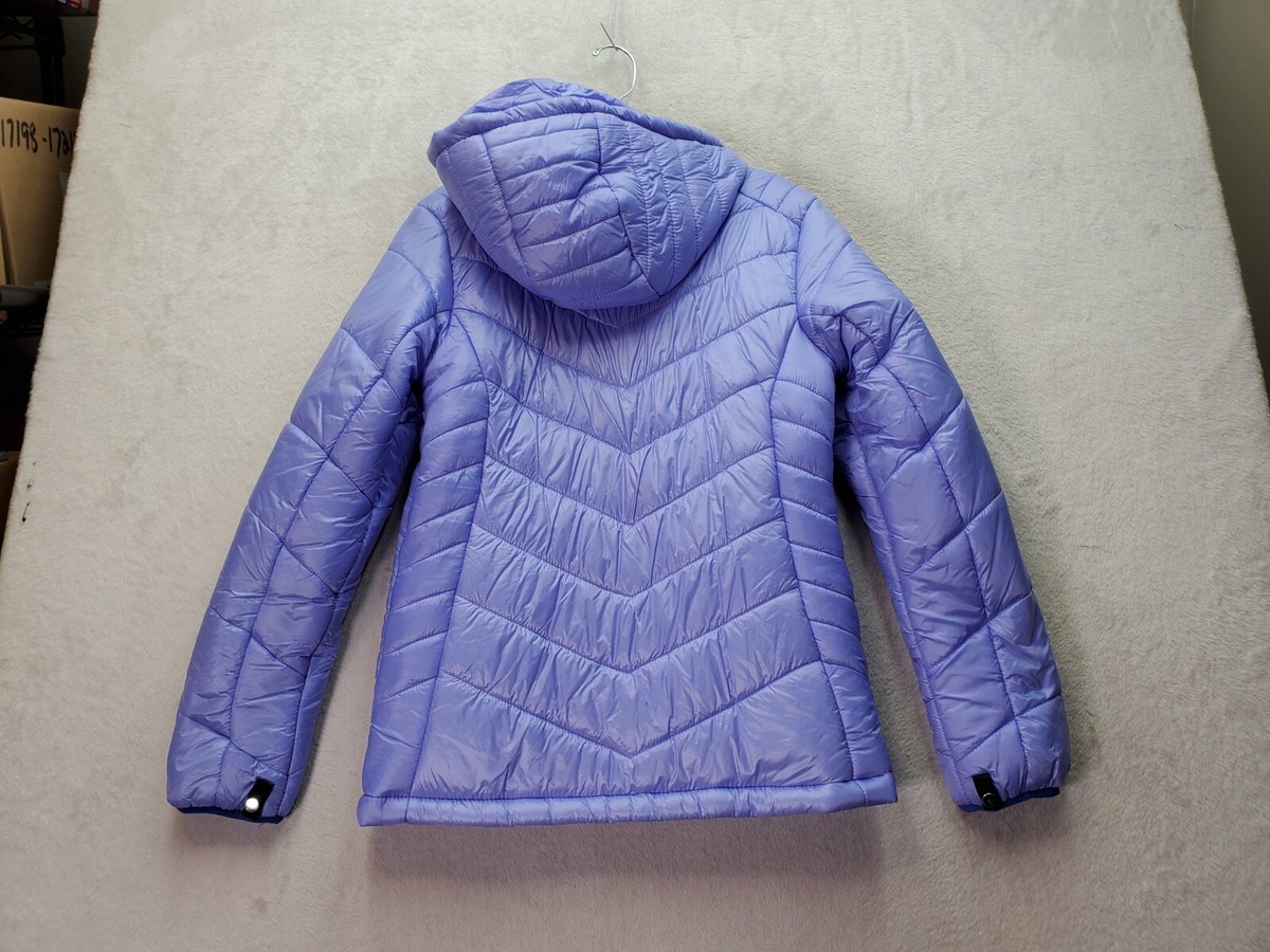 Gerry Puffer Jacket Girls Large Purple Nylon Long Sleeve
