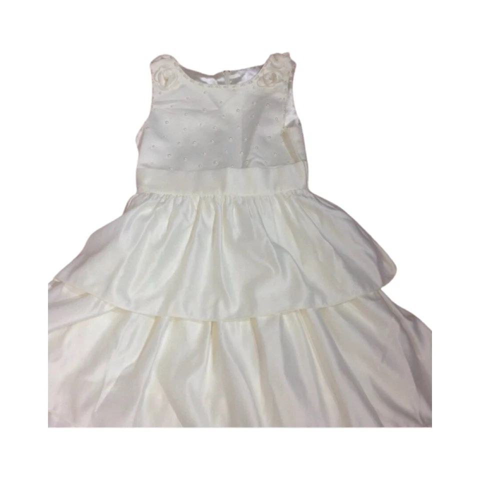 Золушка совершенно слоновой кости цветок девочек Pageant платье размер 8 стиль #S7321 - Изображение 3 из 4