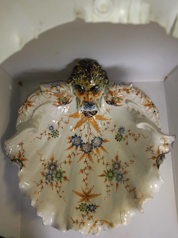 ANCIENNE COUPE A FRUIT EN FAIENCE - Photo 2/4