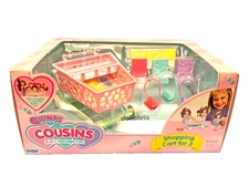 1992 Vintage TYCO Quints Cousins SHOPPING CART for 3 Dolls NIB New Sealed NRFB