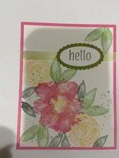 Artistically inked birthday hello get well card kit of 10 made w/ Stampin' Up!