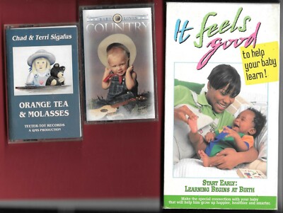 Good to Help Your Baby Learn vhs & 2 cassettes Baby Loves Country, Orange Tea...