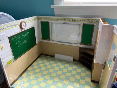 american doll school house