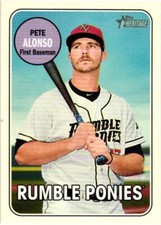 2018 Topps Heritage Minors Team Name - Pete Alonso (#108)  Mets  09/25