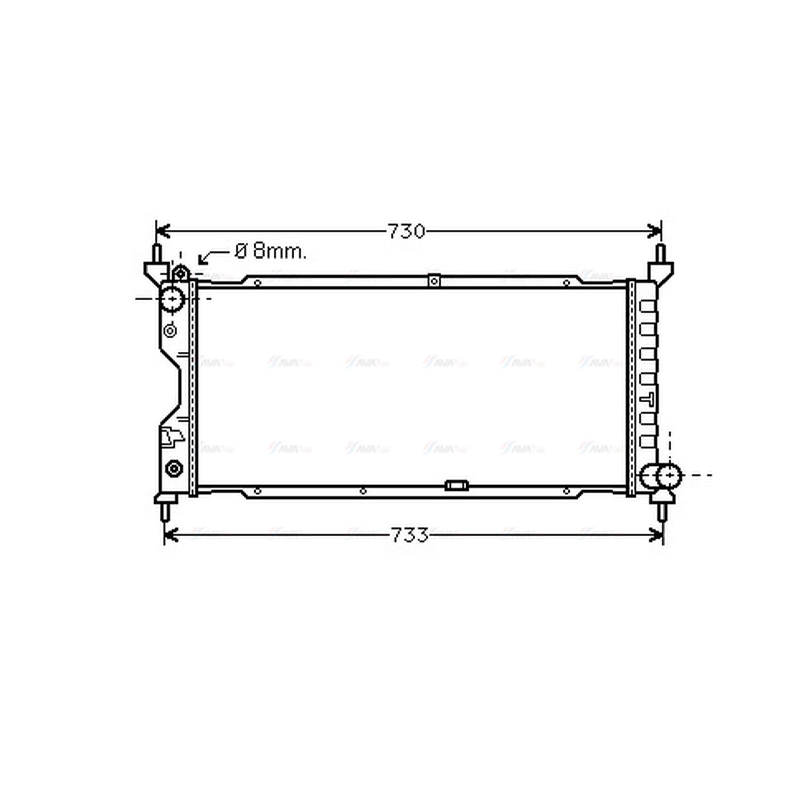 Radiator OLA2185 AVA 1300151 90410049