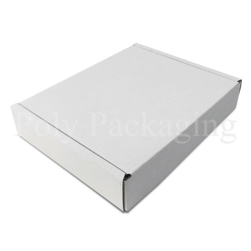 WHITE Posting Boxes 250x210x50mm(10x8x2")Gift Box Post/Delivery for Postal Mail - Picture 5 of 6