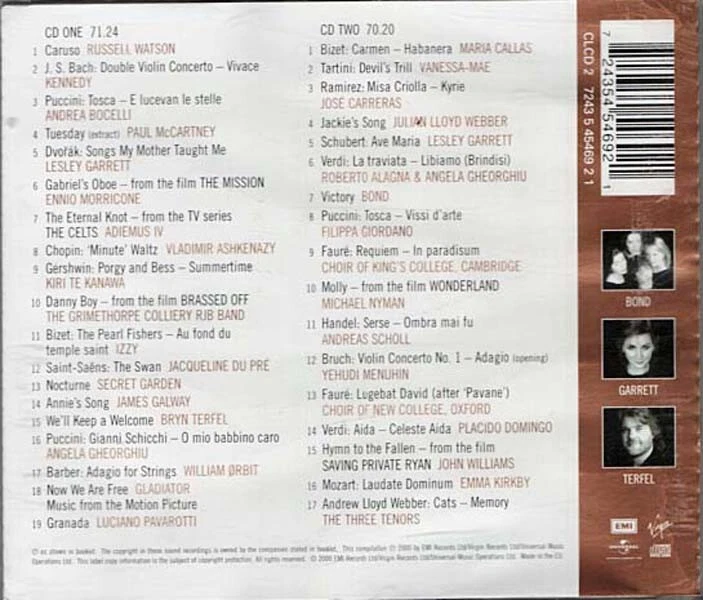 The Classical Album 2001 ~ Various Artists ~ Classical ~ 2 CDs ~ Good Foto 2 de 2