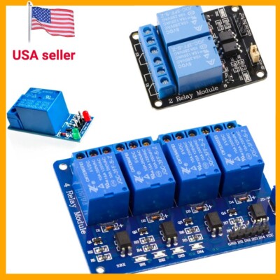 Relay 5V -  1, 2 & 4 Channel Relay Module w Optocoupler Relay Output for Arduino