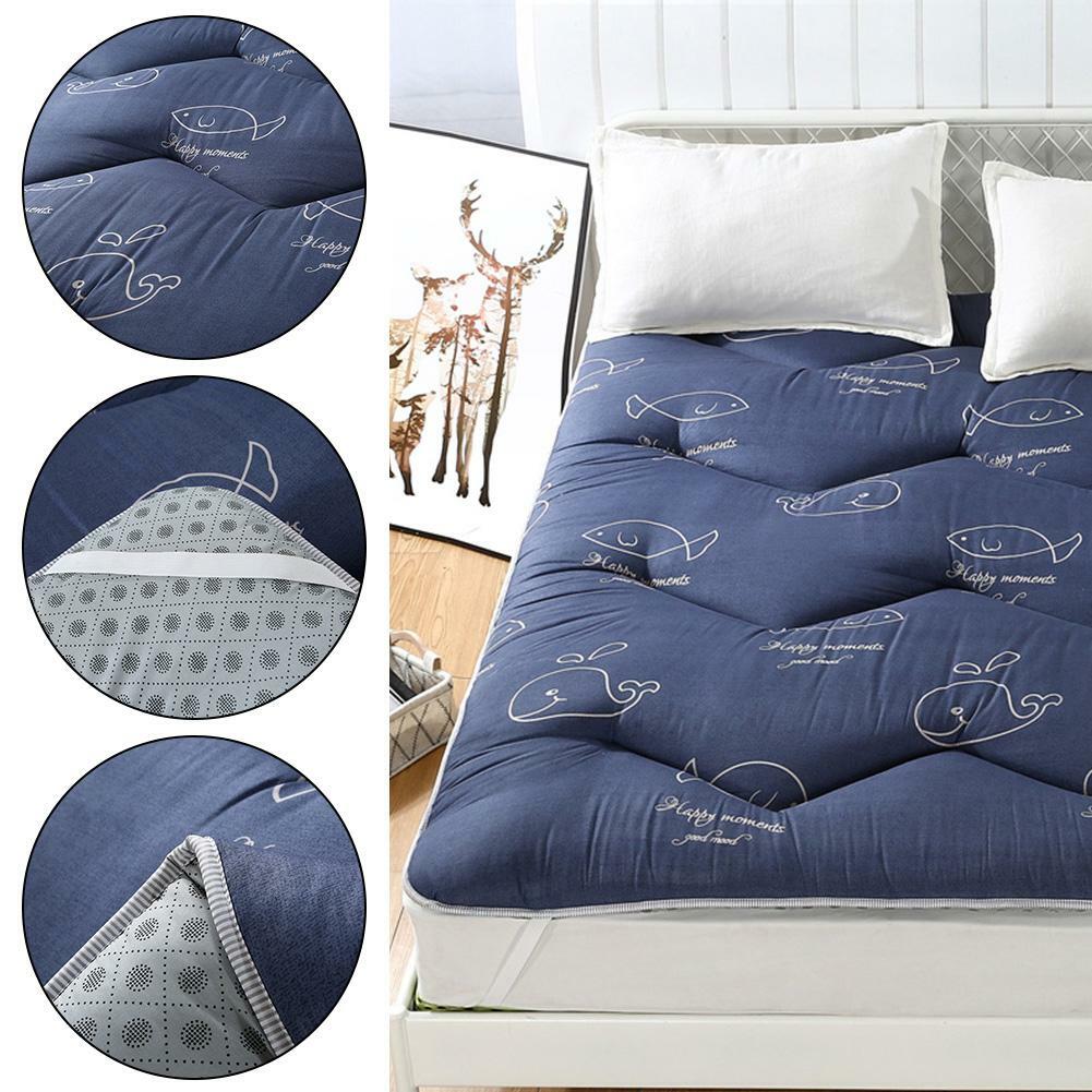 Folding Mattress Pad Tatami Soft Cotton Floor Mat Washable AntiSlip