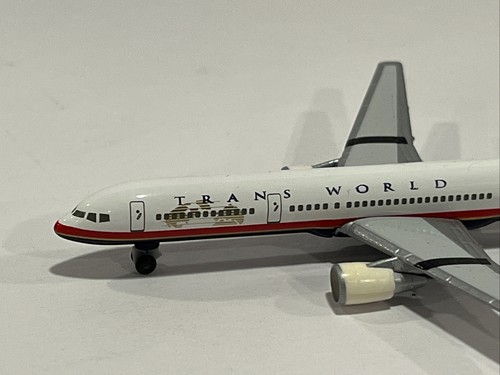 1:500 Herpa Trans World Airlines Boeing 757 Jet Toy Scale Model Airport TWA - Picture 5 of 9