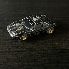 Tyco Pontiac Black  Gold "Fiero" 48 GT HO Scale Slot Car Untested