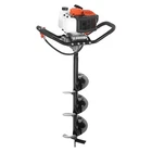 Post Hole Digger 43cc Gas Powered Earth Digger with 8" Auger Drill Bit