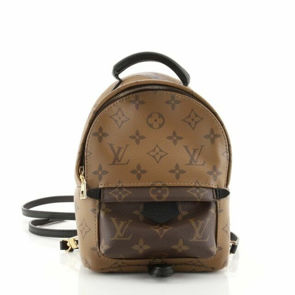 louis vuitton palm springs reverse monogram mini brown