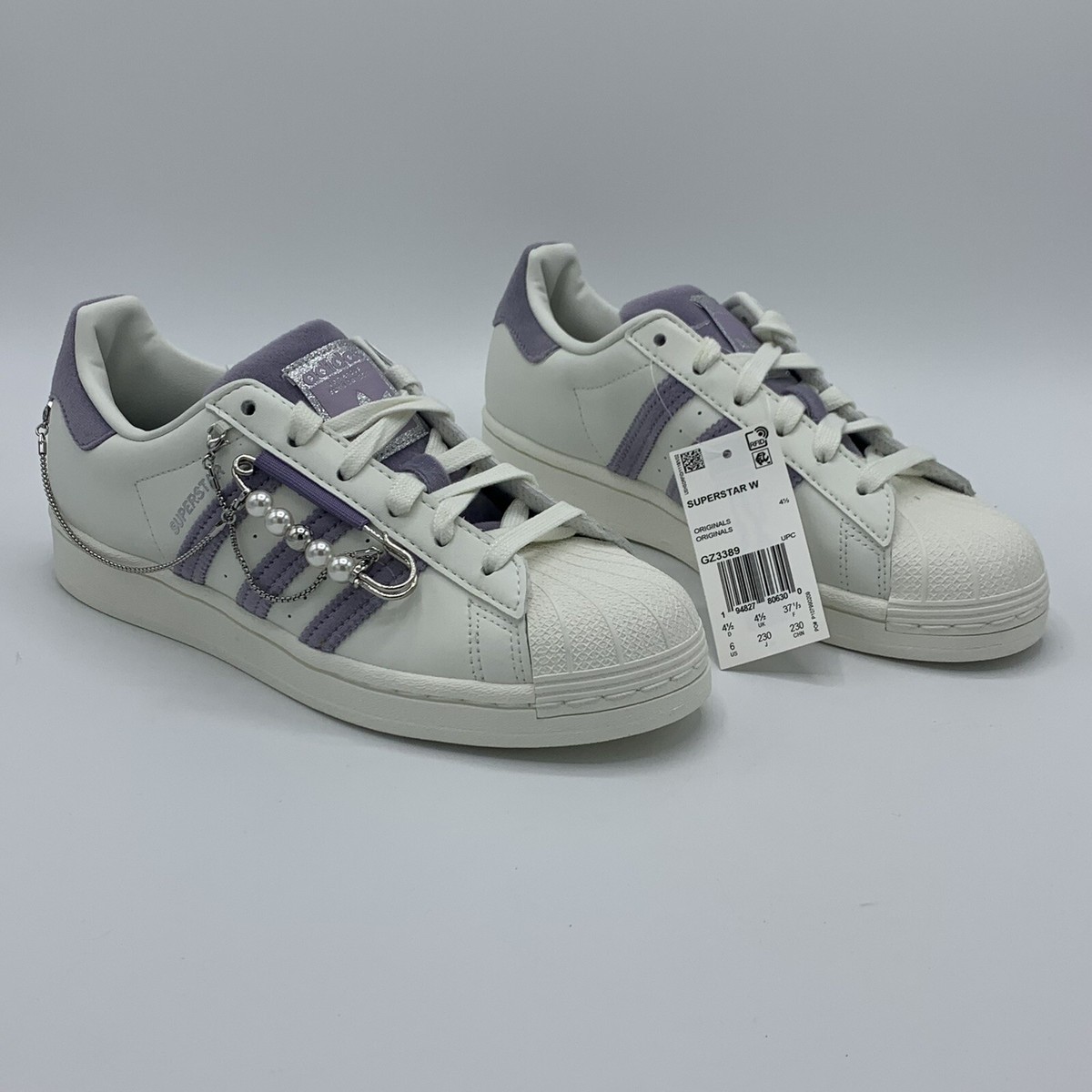Adidas Originals Women's Superstar 'Purple Pearl Chains Adidas Originals Women's Superstar 'Purple Pearl Chains