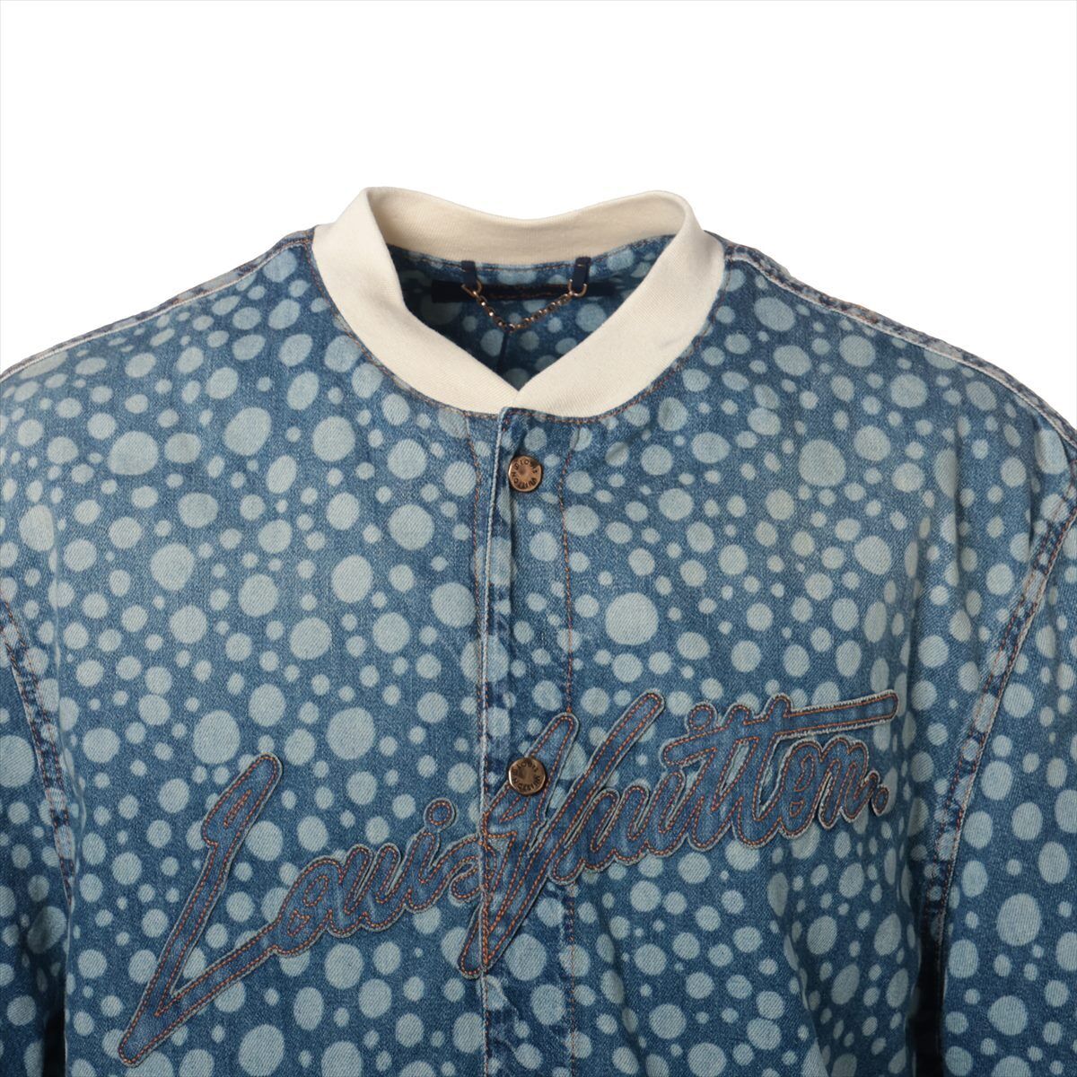 Louis Vuitton x Yayoi Kusama 23AW Cotton Denim shirt L Men's Louis Vuitton x Yayoi Kusama 23AW Cotton Denim shirt L Men's