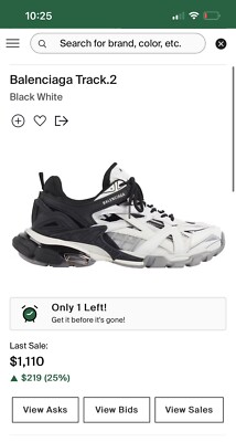 Balenciaga Track.2 Trainer Black White (size 46) | eBay Balenciaga Track.2 Trainer Black White (size 46) | eBay