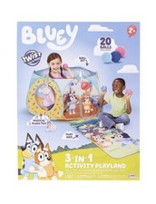 Bluey Activity Playland Ball Pit Play Mat Musical Plush Toy 20 Balls Incl 3-in-1