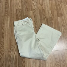 Banana Republic Womens Pants Sz 2 Tan Stretch Ankle Length Chinos Straight