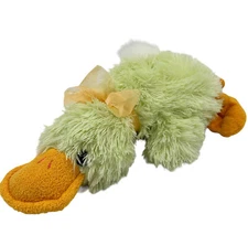 Dan Dee Green Shaggy Plush Platypus Easter Spring Stuffed Animal