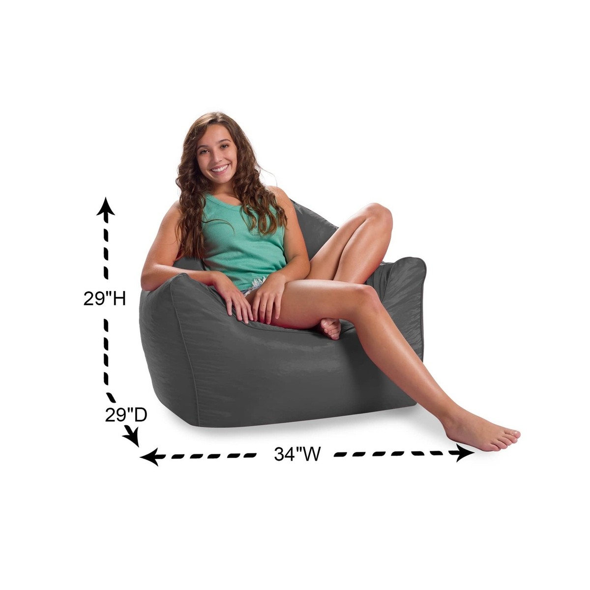 Kids Gaming Chair Posh Creations Bean Bag Chair Lounger Structured