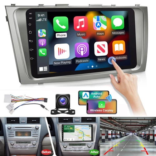 Radio Coche 9" Android 13 GPS Wifi 2+32GB Para Toyota Camry 2006-2011 Carplay + Cámara - Imagen 1 de 21