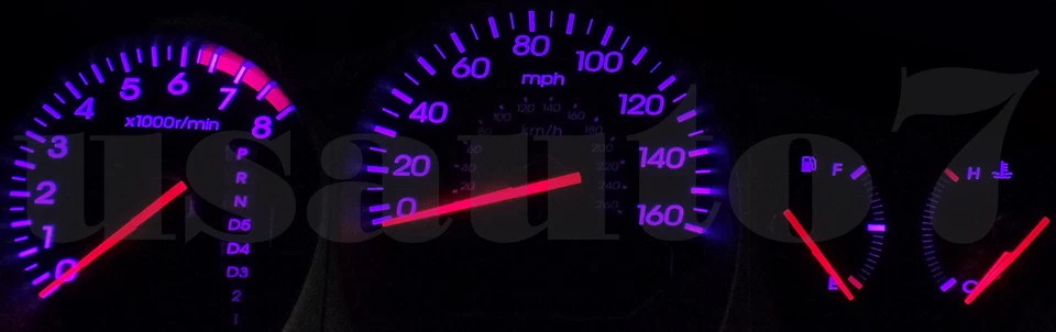 Dash Instrument Cluster Gauges PINK LED LIGHT BULBS KIT Fit 01-03 Acura CL NEW Foto 2 de 4
