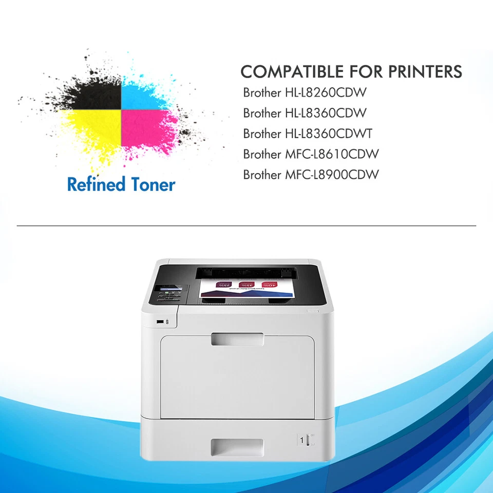 4PK TN433 Toner Compatible for Brother MFC-L8900cdw HL-L8260cdw HL-8360cdw TN436 - Image 3 of 4