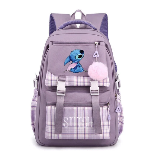 Lilo Stitch Backpack Kids School College Student Laptop Bag Travel Rucksack DE - Bild 6 von 9