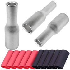 10PCS Step Down Butt Connectors 8 AWG to 12-10 AWG Non-Insulated Reducing Spl...