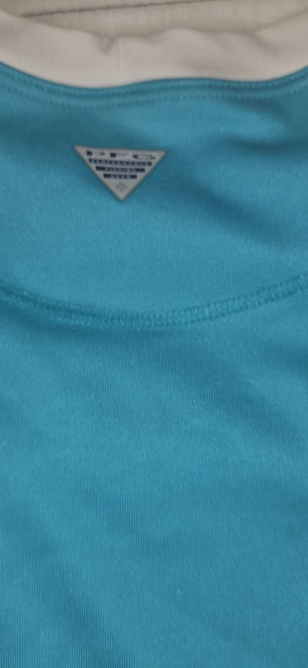 Camisa de protección solar Columbia PFG para mujer talla S verde/blanco pesca omni-sombra Foto 3 de 3