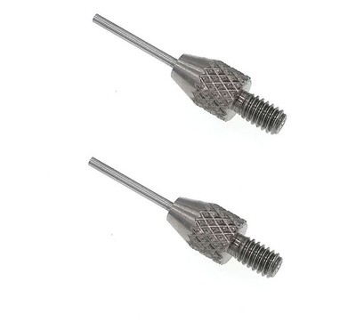 2 Pcs Drop Indicator Flat Needle Contact Point 4-48 UNF 1 mm diameter 10 mm long