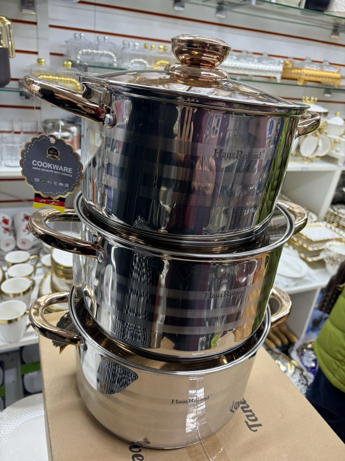 Stainless steel Cookware Kitchen Set 3 Pots with Lids Cookware
Opens in a new window or tab
