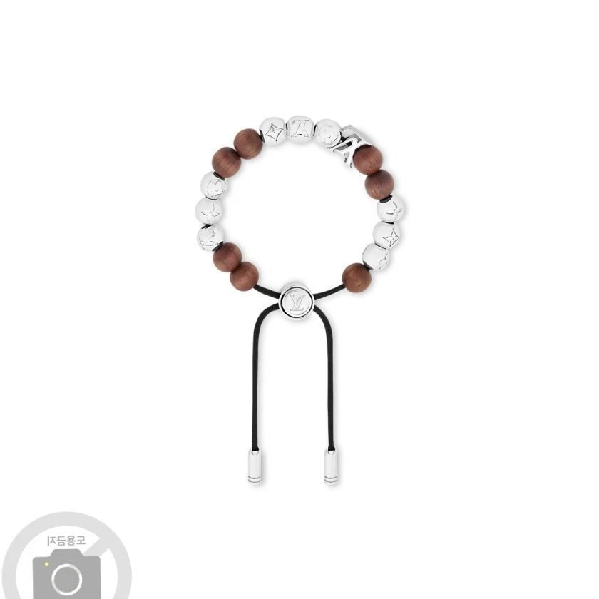 LOUIS VUITTON（LV） Louis Vuitton LV Surfin' Bracciale Perline Argento M1588A 94838208