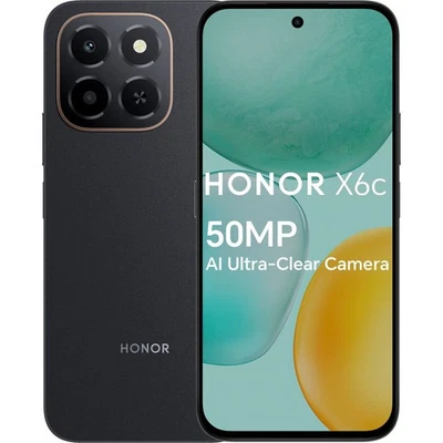 HONOR EXERTIS Honor X6c Smartphone 128GB In Midnight Black