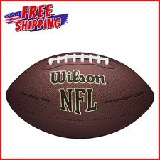 NFL SUPER GRIP OFFICIAL FOOTBALL Wilson Full Size American Football Sports Brown