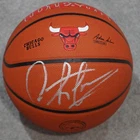 DENNIS RODMAN Signed CHICAGO BULLS Logo Wilson NBA Basketball JSA COA WB818618