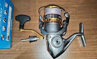 Shimano Sedona C3000 Spinnrolle grau gold vielseitige Angelausrüstung ohne...