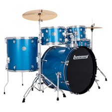 Ludwig Accent Drive Set batteria 5 pezzi Blue Sparkle - set batteria