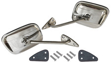 60-66 Chevygmc Truck Driver Passenger Side View Stainless Door Mirrors Arms 60-66 Chevygmc Truck Driver Passenger Side View Stainless Door Mirrors Arms