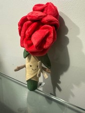Jellycat Amuseables Rose Bouquet Red Plush Soft Toy Flower
