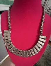 UNO DE 50 SILVER NECKLACE  ON BROWN LEATHER LOBSTER CASP