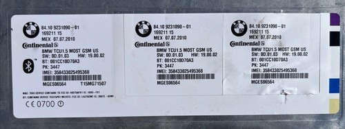 2011 BMW 328i Sedan OEM Bluetooth Telematics Communication Module 84109231090-01 - Foto 2 di 5