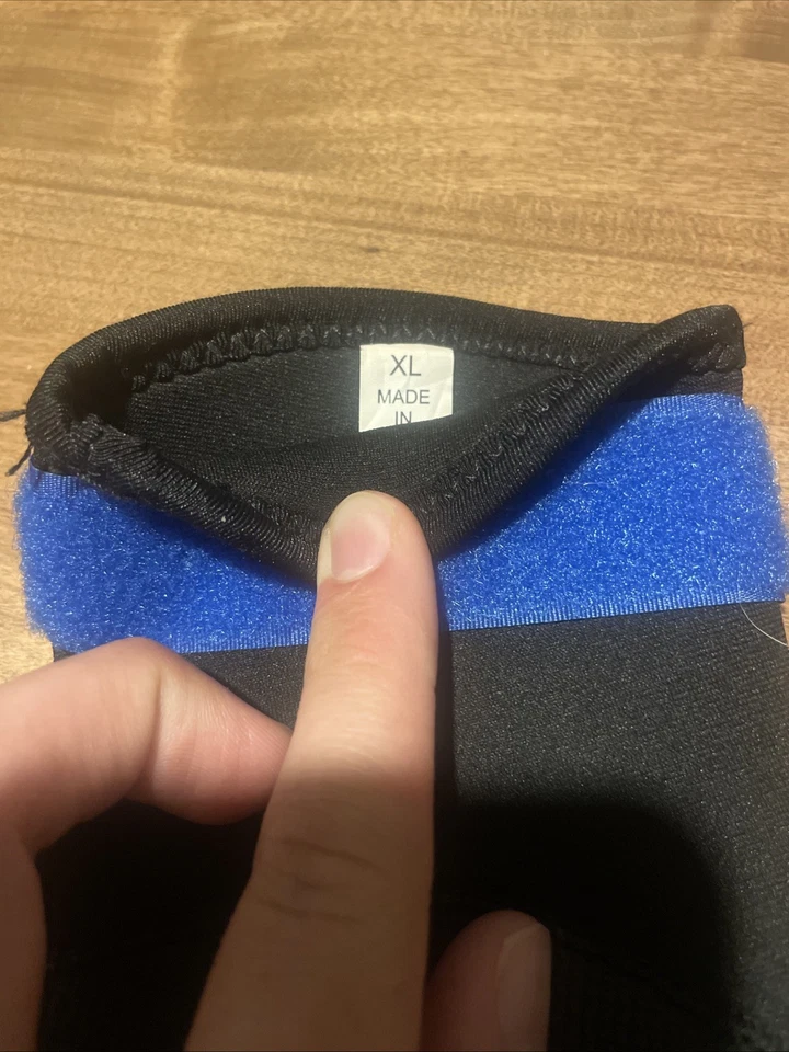 Guantes de pesca de neopreno Bass Pro Shops XPS para hombre XL negros y azules Foto 3 de 4