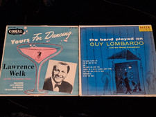 Guy Lombardo-The Band Played On & Lawrence Welk-Yours For Dancing Vinyl 45's