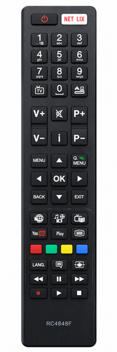 RC4848F Ersatz Fernbedienung für Hitachi Bush JVC Finlux Telefunken Smart - Bild 1 von 6