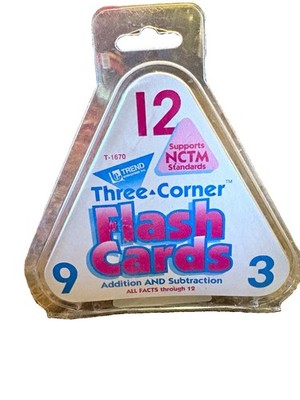 TREND Three-Corner Flash Cards Addition & Subtraction Through 18 T-1670