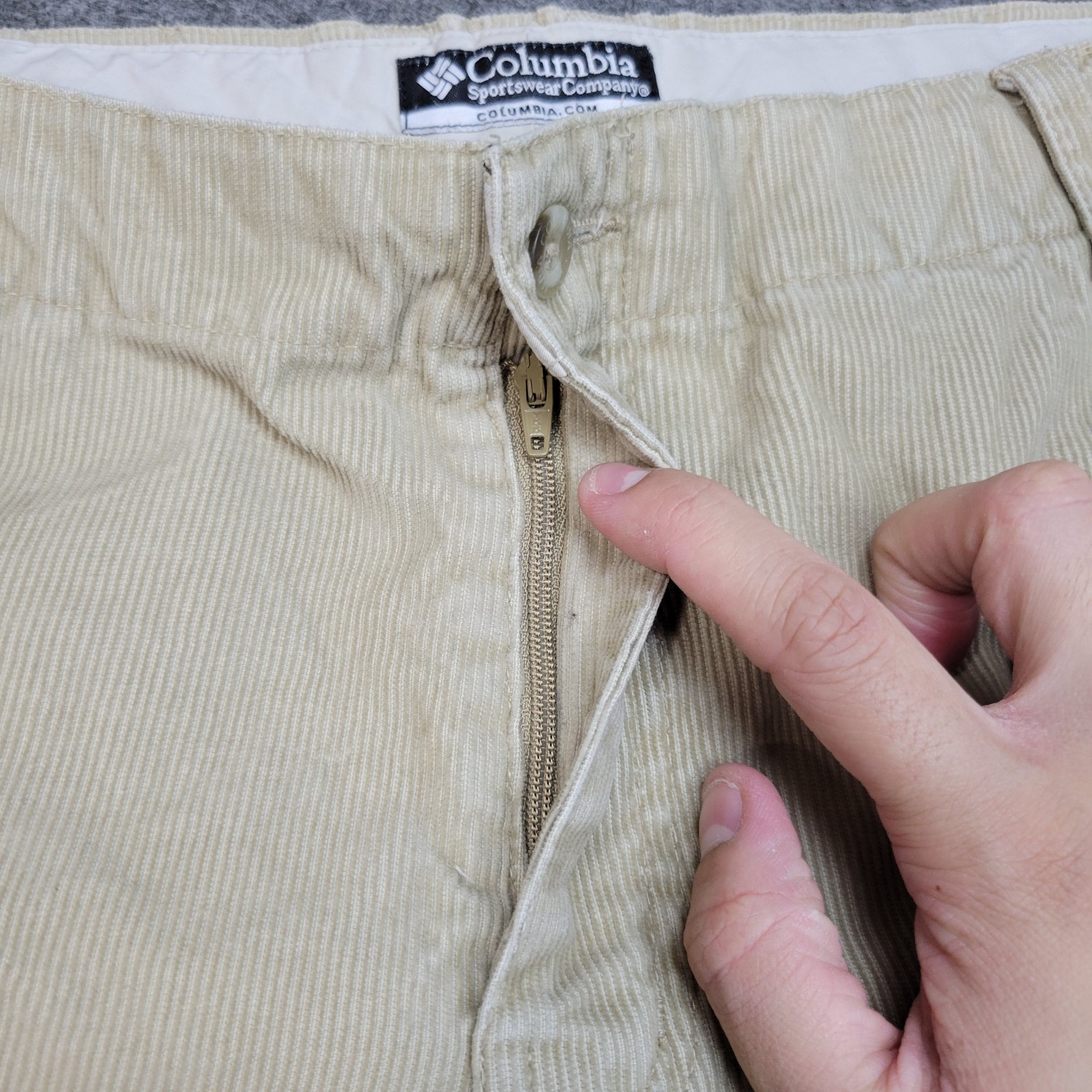 Columbia Pants Womens 10 Tan Corduroy  Streetwear Straight Leg Preppy 90s City thumbnail 6