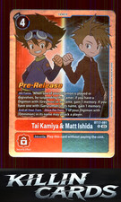 Tai Kamiya & Matt Ishida BT17-081 R Digimon Card Game Rare Secret Crisis Card NM