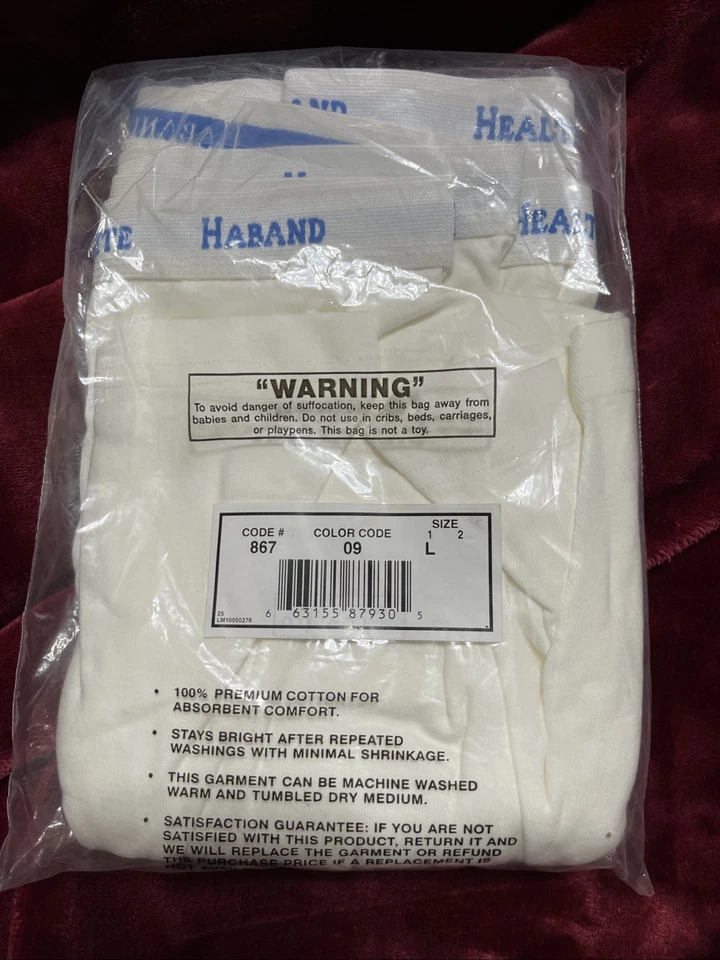 ¡NUEVO! Pack De 2 Calzoncillos Boxer Haband HealthRite De Colección Para Hombre Bolsa Canguro Talla Lg Foto 3 de 3